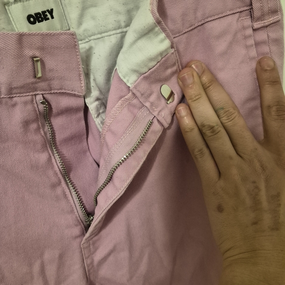 Obey Light Pink Pants - Picture 3 of 7